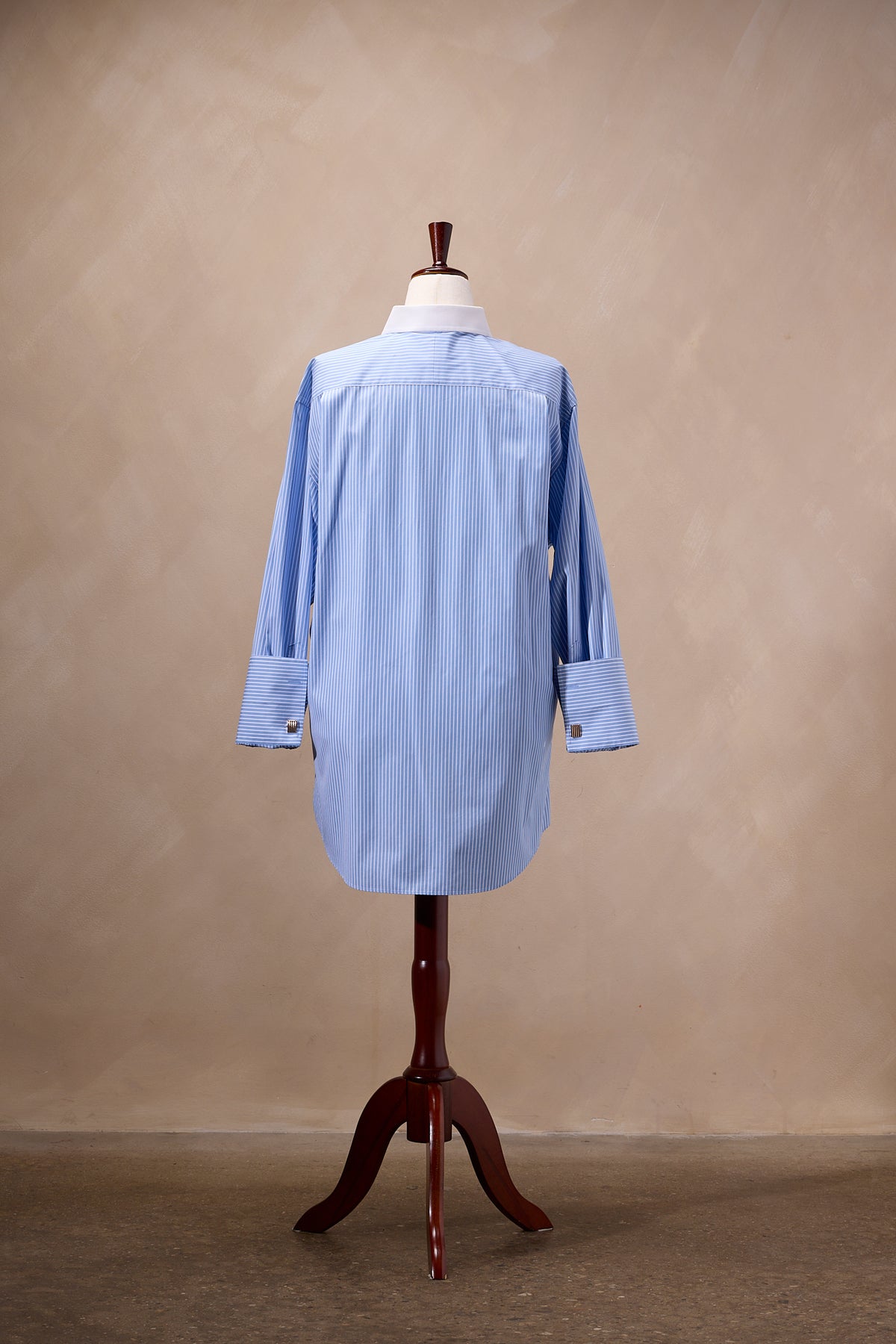 Jos. A. Bank Executive Collection Blue & White Striped Cotton Button-Down Shirt