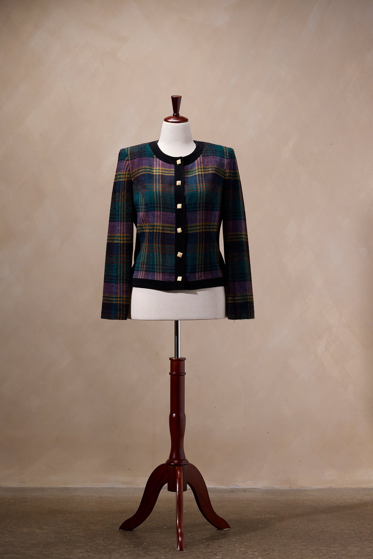 Koret Dress Multicolor Plaid Wool Blazer