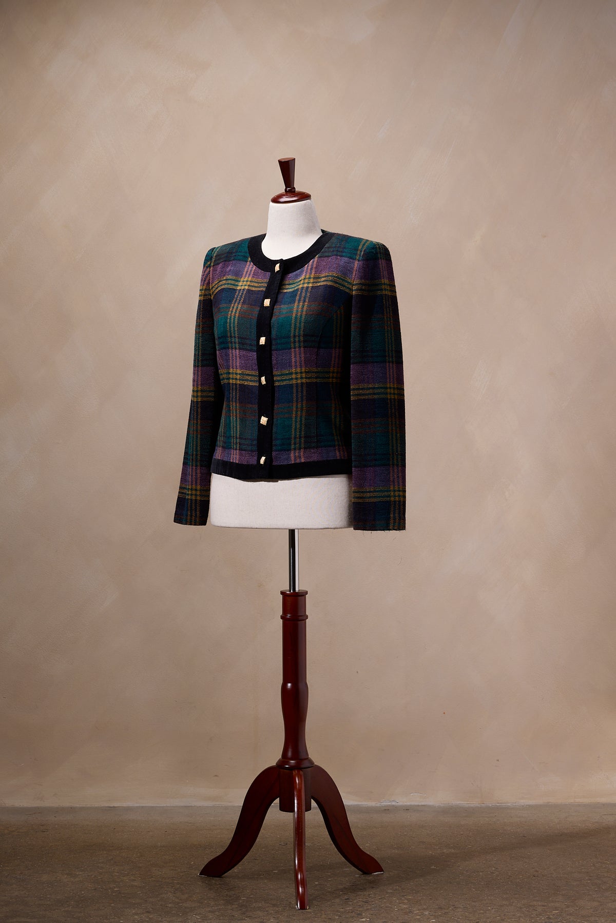 Koret Dress Multicolor Plaid Wool Blazer