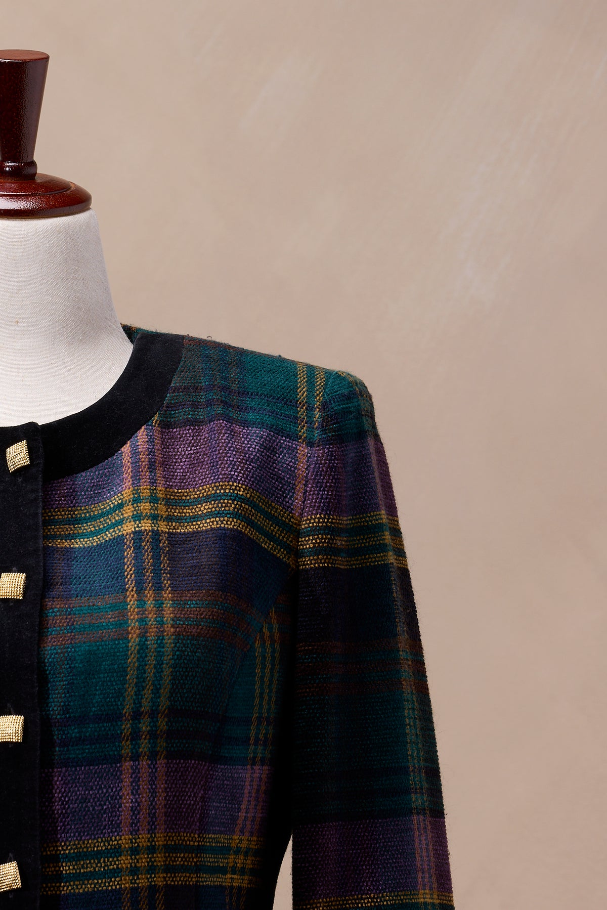 Koret Dress Multicolor Plaid Wool Blazer