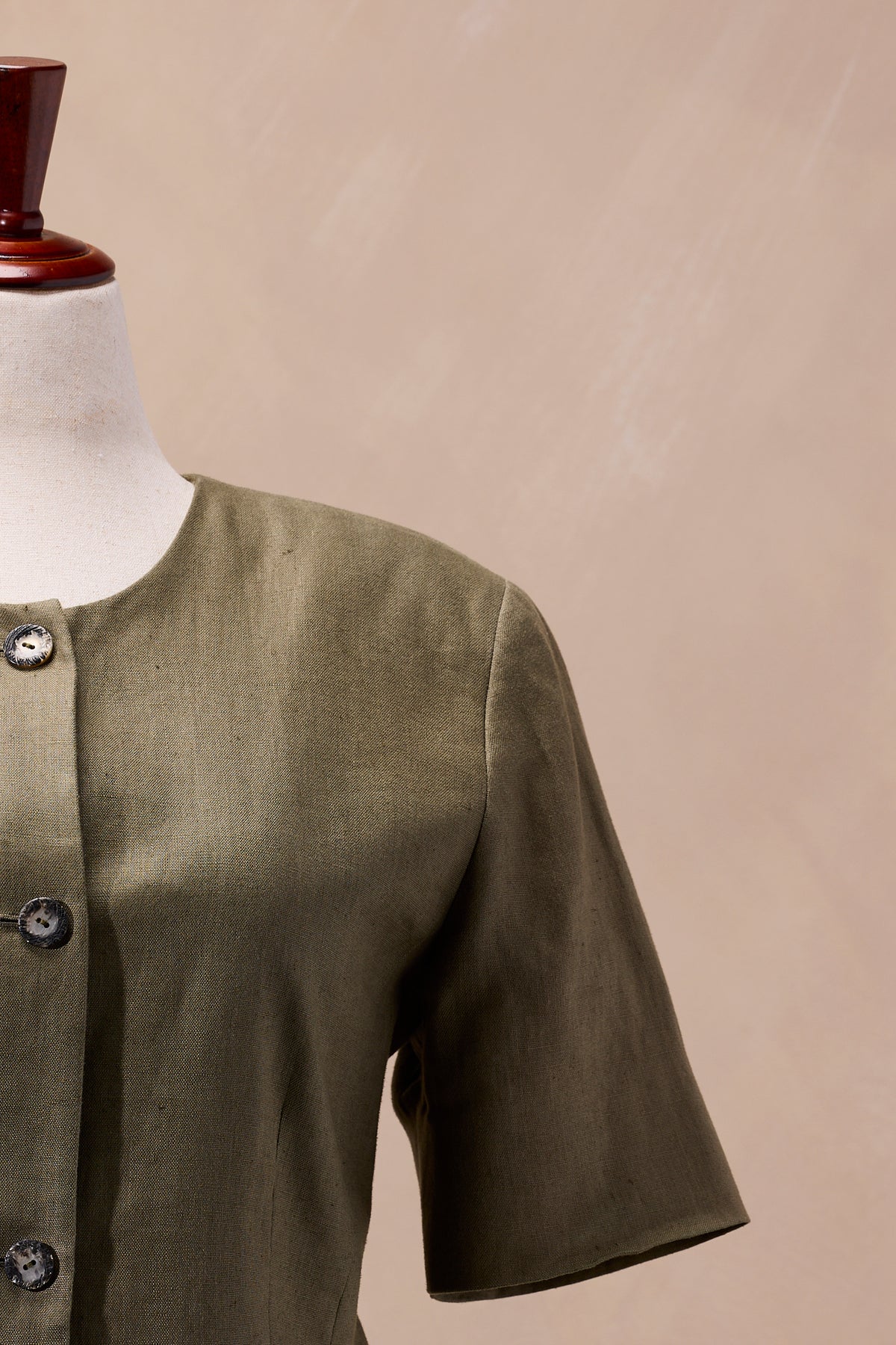 Liz Claiborne Collection Olive Linen Blazer