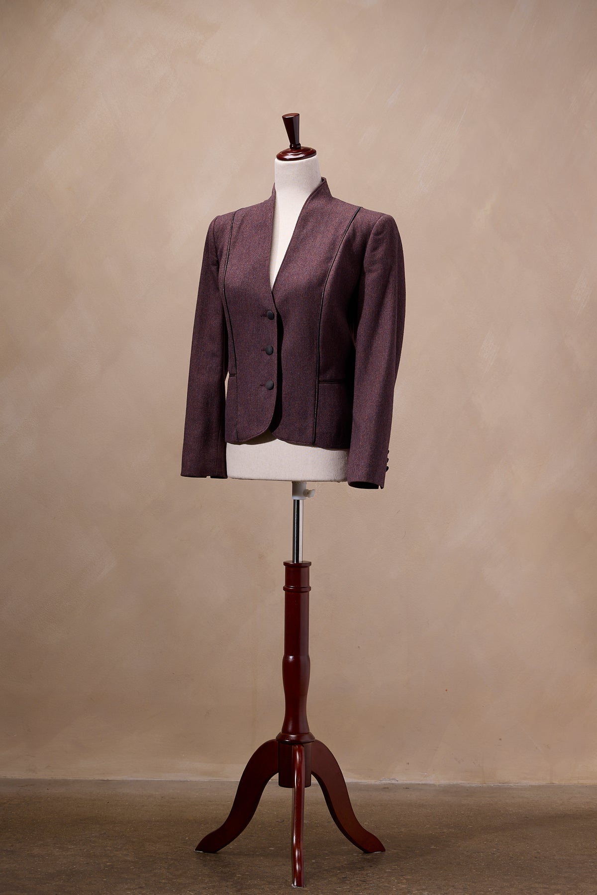 Norman Gayle Plum Blazer