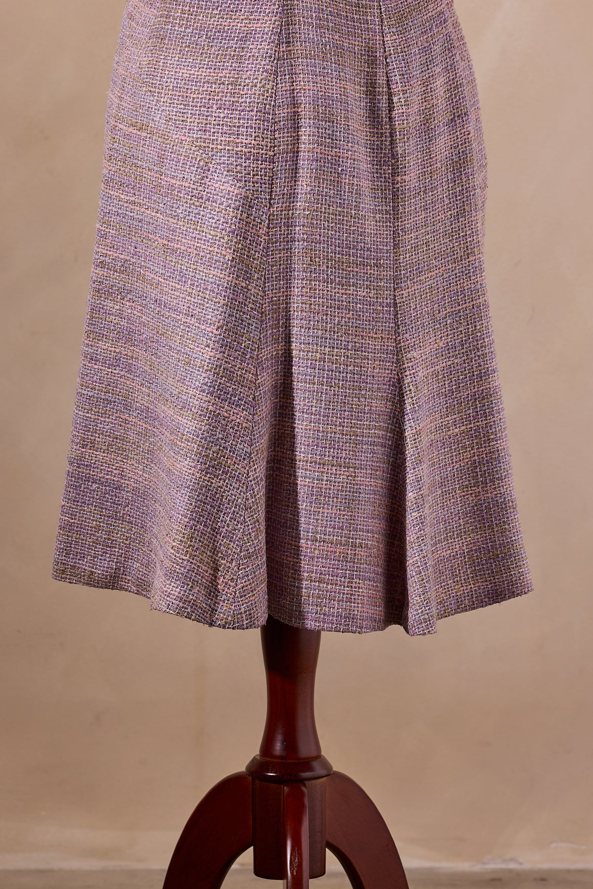 Maggy London Violet Silk Faux Fur & Dress Two-Piece Set