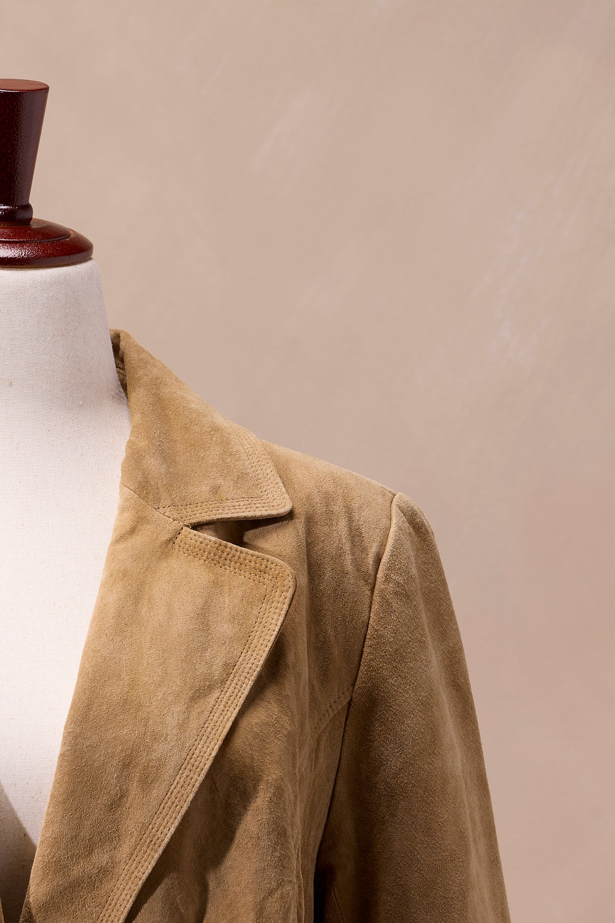 Alfani Woman Camel Leather Blazer