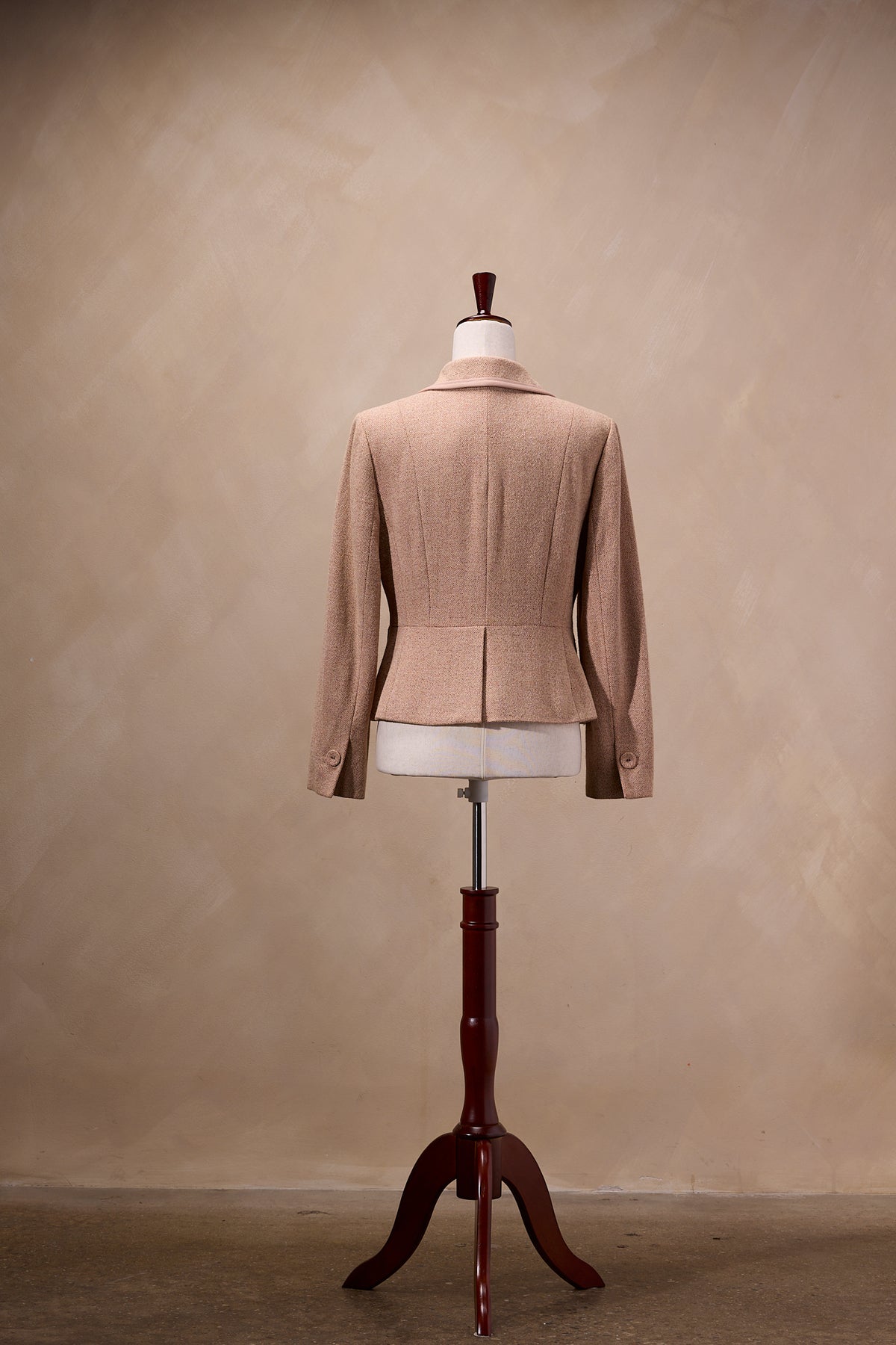 Ann Taylor Peach Tweed Wool Blazer