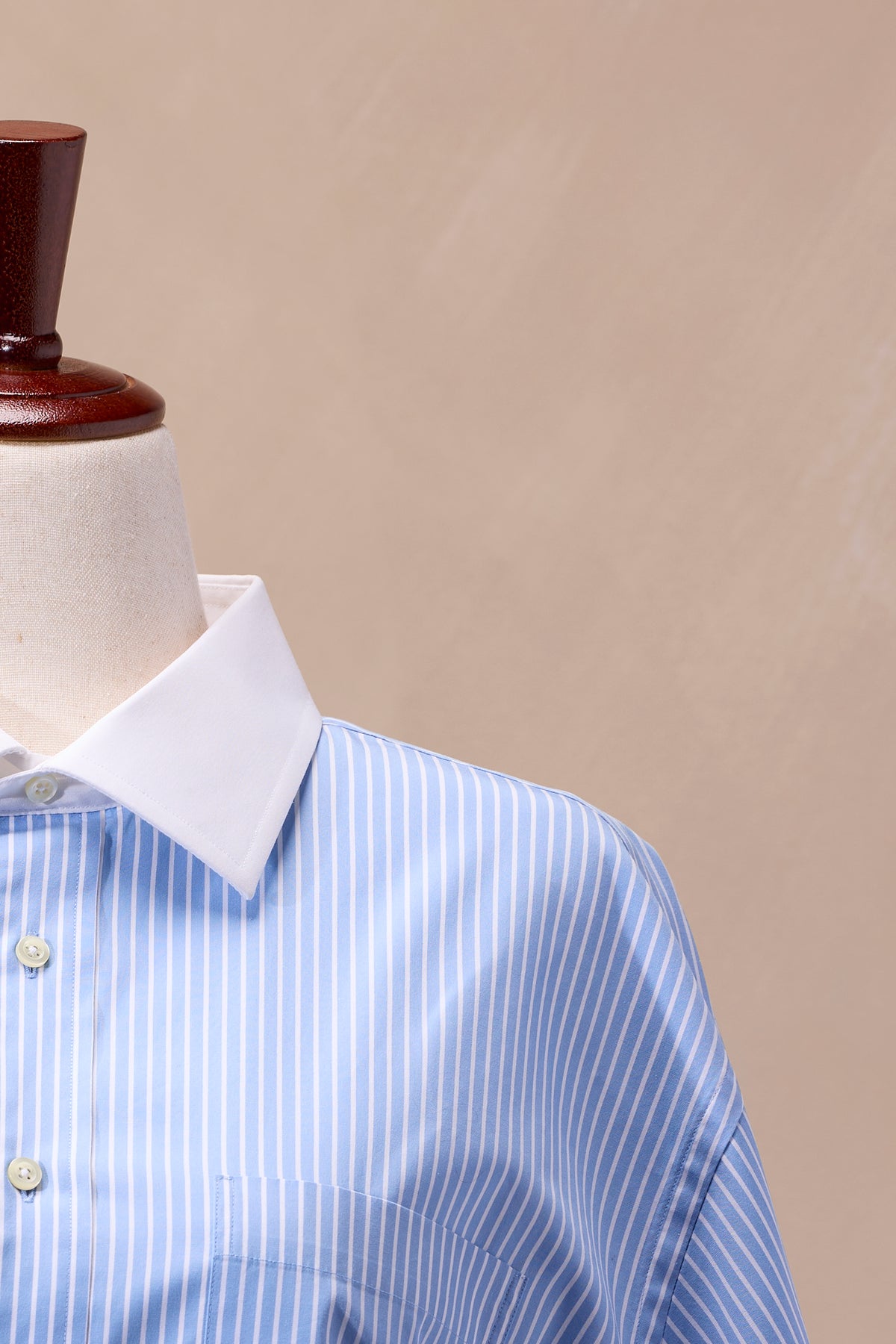 Jos. A. Bank Executive Collection Blue & White Striped Cotton Button-Down Shirt