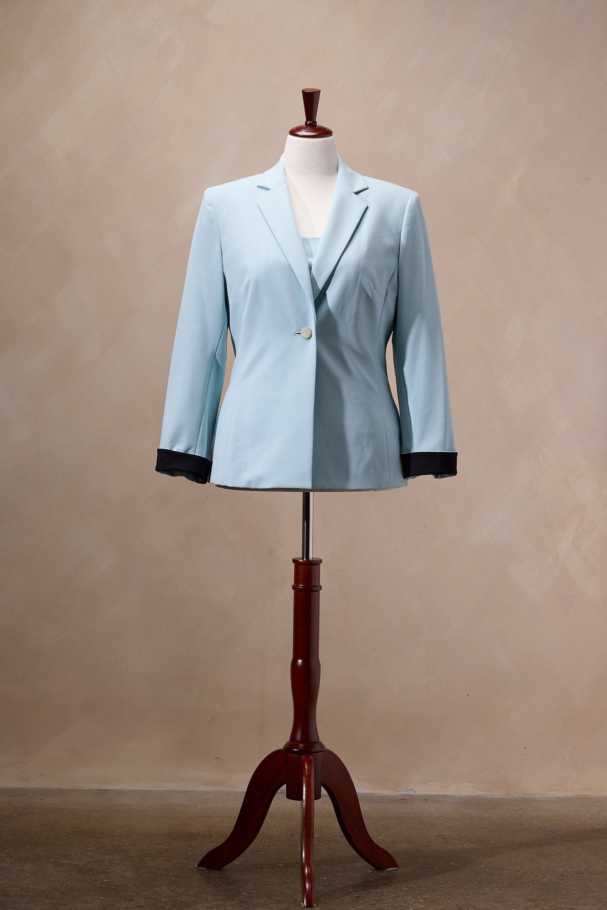 Kasper Baby Blue Vest Blazer