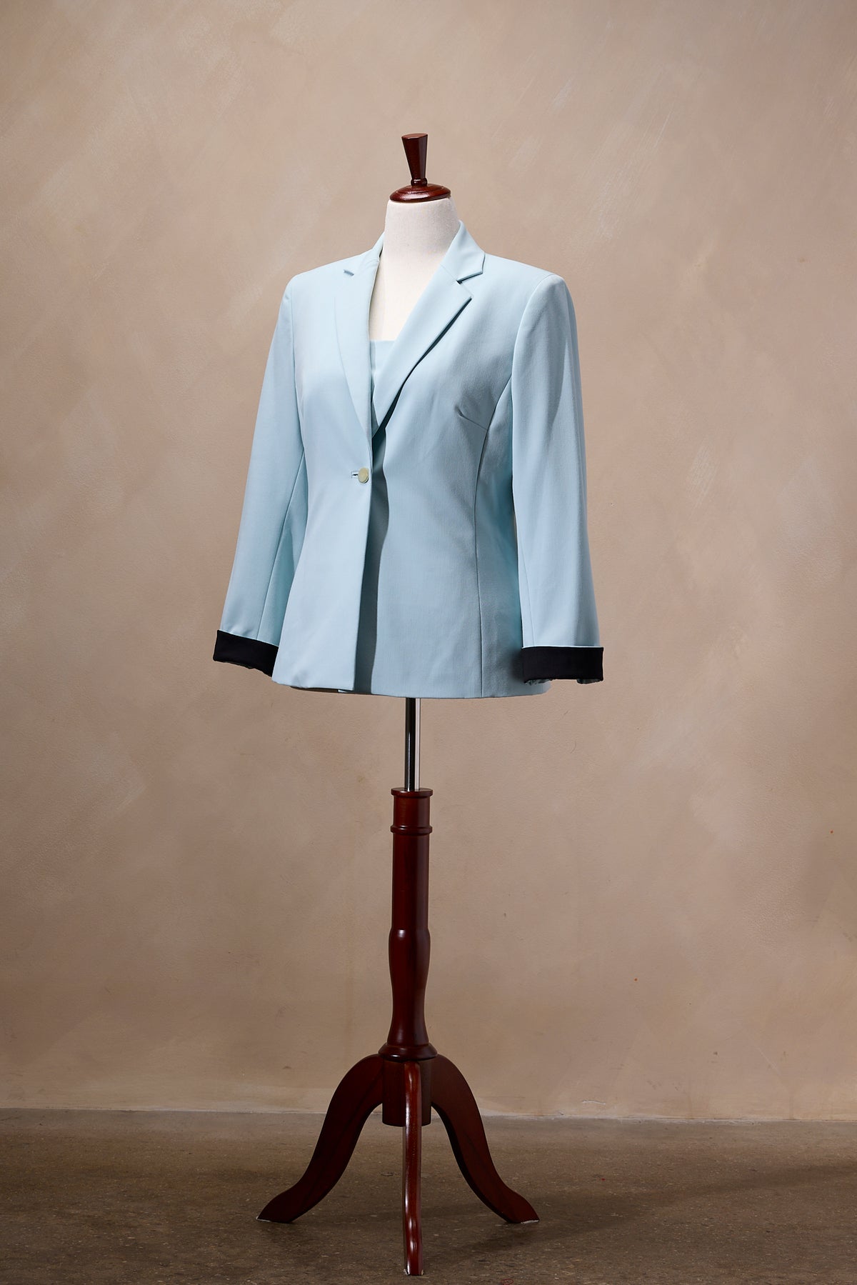 Kasper Baby Blue Vest Blazer