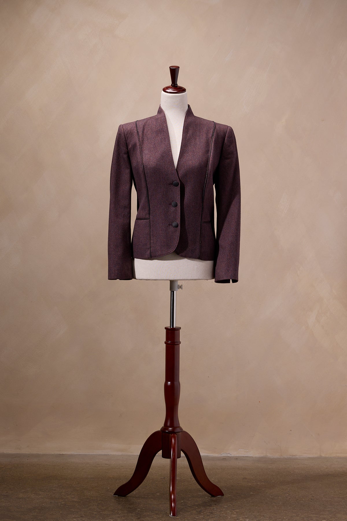 Norman Gayle Plum Blazer