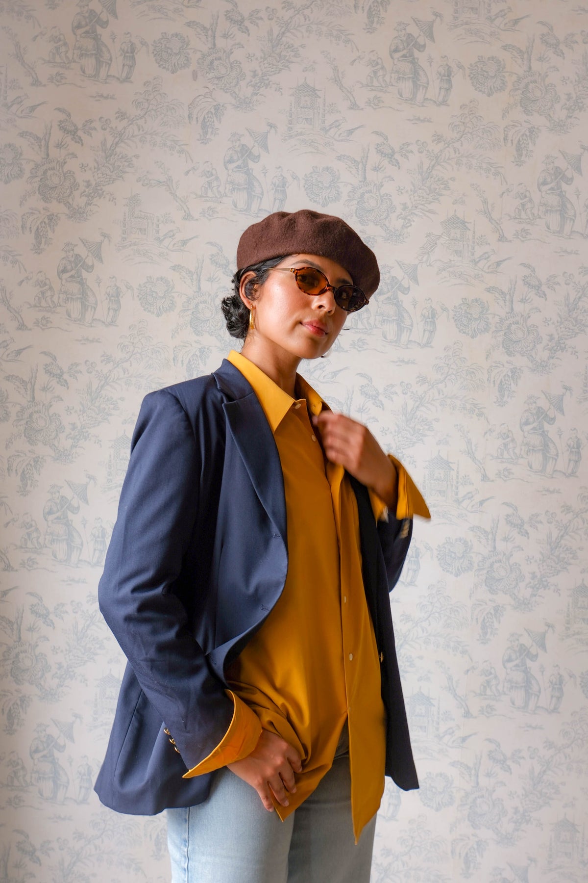 Van Heusen Mustard Yellow Dress Shirt