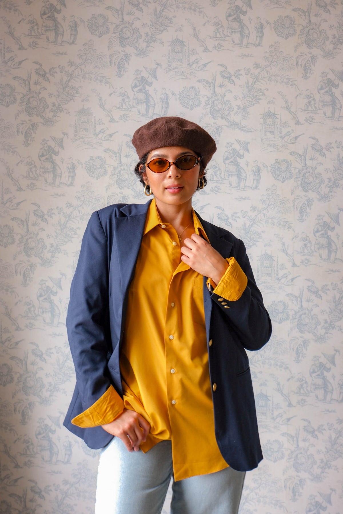 Van Heusen Mustard Yellow Dress Shirt