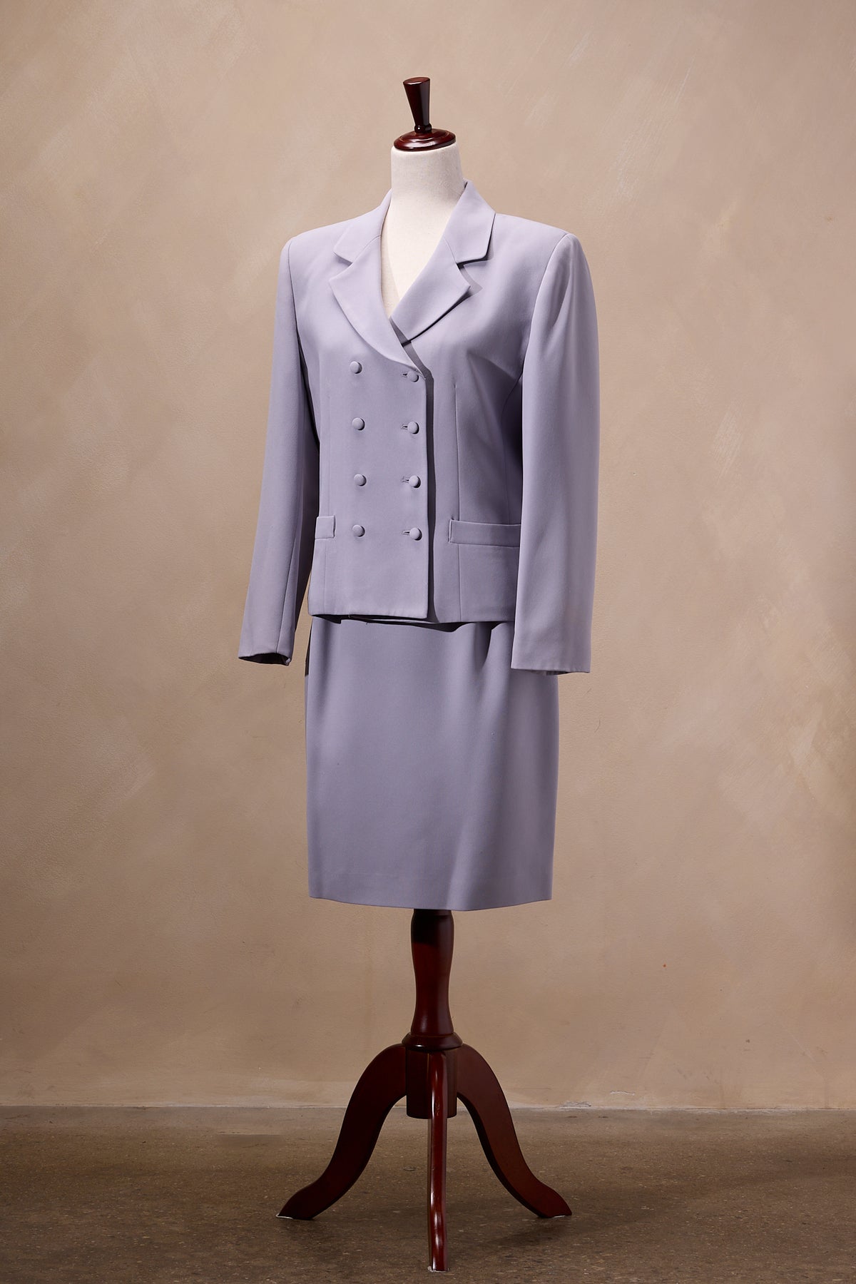 Kasper A.S.L. Lilac Blazer & Skirt Suit Set